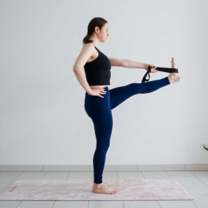 Adjustable Yoga Stretching Strap with 10 Loops Durable Non Elastic Exercise Band image 3