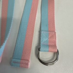 Adjustable Yoga Stretching Strap with 10 Loops Durable Non Elastic Exercise Band image 2